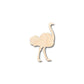 Unfinished Wood Ostrich Shape - Animal - Wildlife - Craft - up to 46" DIY