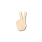 Unfinished Wood Peace Hand Shape - Craft - up to 46" DIY