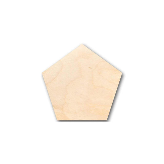 Unfinished Wood Pentagon Shape - Craft - up to 46" DIY