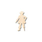 Unfinished Wood Pirate Captain Pegleg Shape - Ahab - Moby Dick - Pirates - Craft - up to 46" DIY