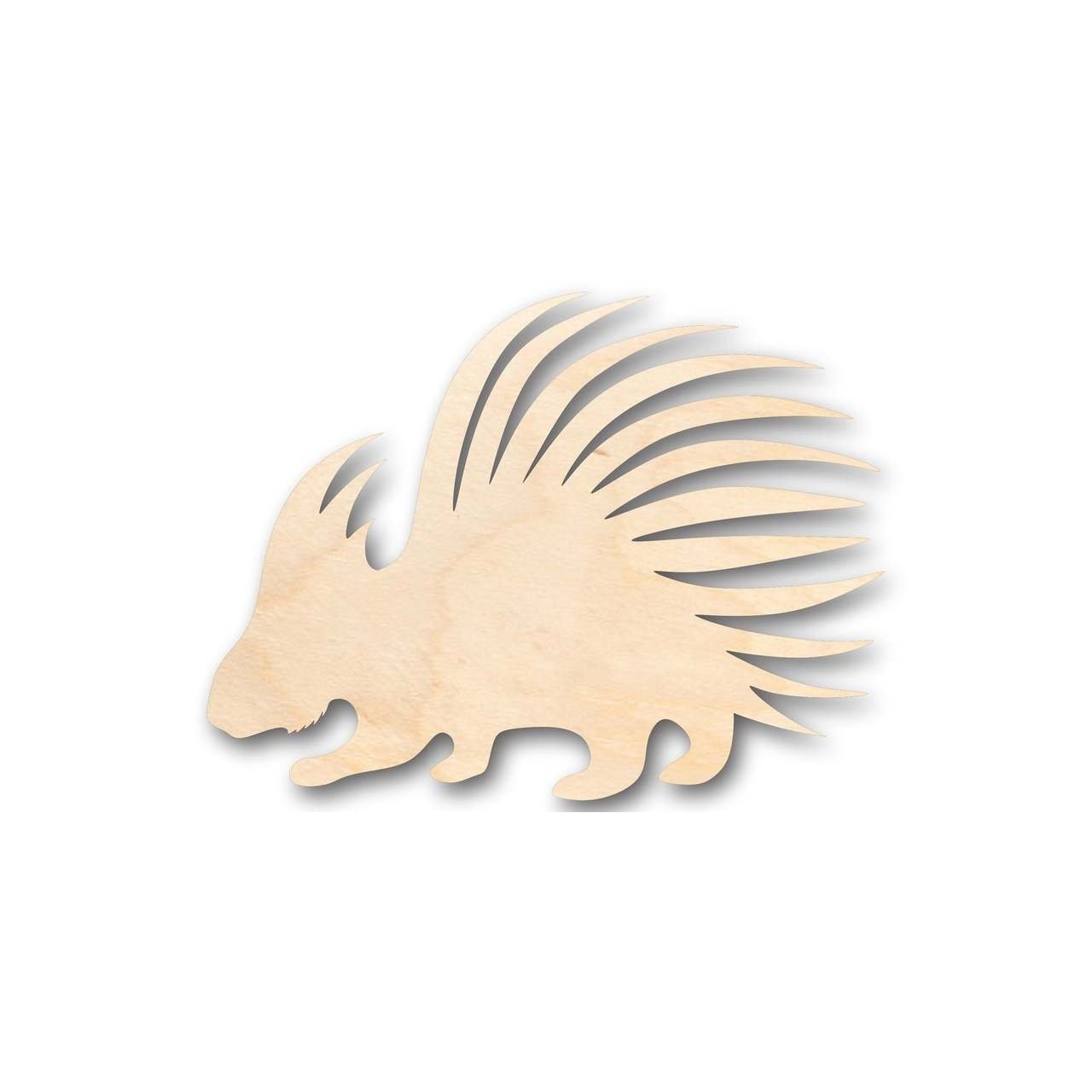 Unfinished Wood Porcupine Shape - Animal - Wildlife - Craft - up to 46" DIY
