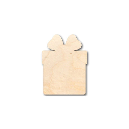 Unfinished Wood Present Gift Shape - Christmas - Birthday - Craft - up to 46" DIY