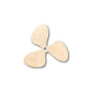 Unfinished Wood Propeller Shape - Fishing - Boat - Craft - up to 46" DIY