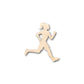 Unfinished Wood Running Girl Shape - Track Cross Country - Sports - Room Decor - up to 46" DIY