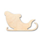 Unfinished Wood Santa Claus Sleigh Shape - Christmas - Ornament - Craft - up to 46" DIY