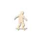 Unfinished Wood Skater Shape - Sports - Craft - up to 46" DIY