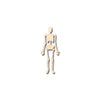 Unfinished Wood Skeleton Shape - Halloween - Spooky - Craft - up to 46" DIY