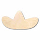 Unfinished Wood Sombrero Shape - Craft - up to 46" DIY