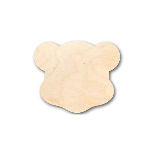 Unfinished Wood Teddy Bear Head Shape - Craft - up to 46" DIY