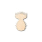 Unfinished Wood Thistle Shape - Spring - Flower - Craft - up to 46" DIY