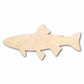 Unfinished Wood Trout Fish Shape - Fishing - Craft - up to 46" DIY