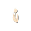 Unfinished Wood Tulip Shape - Spring - Flower - Craft - up to 46" DIY