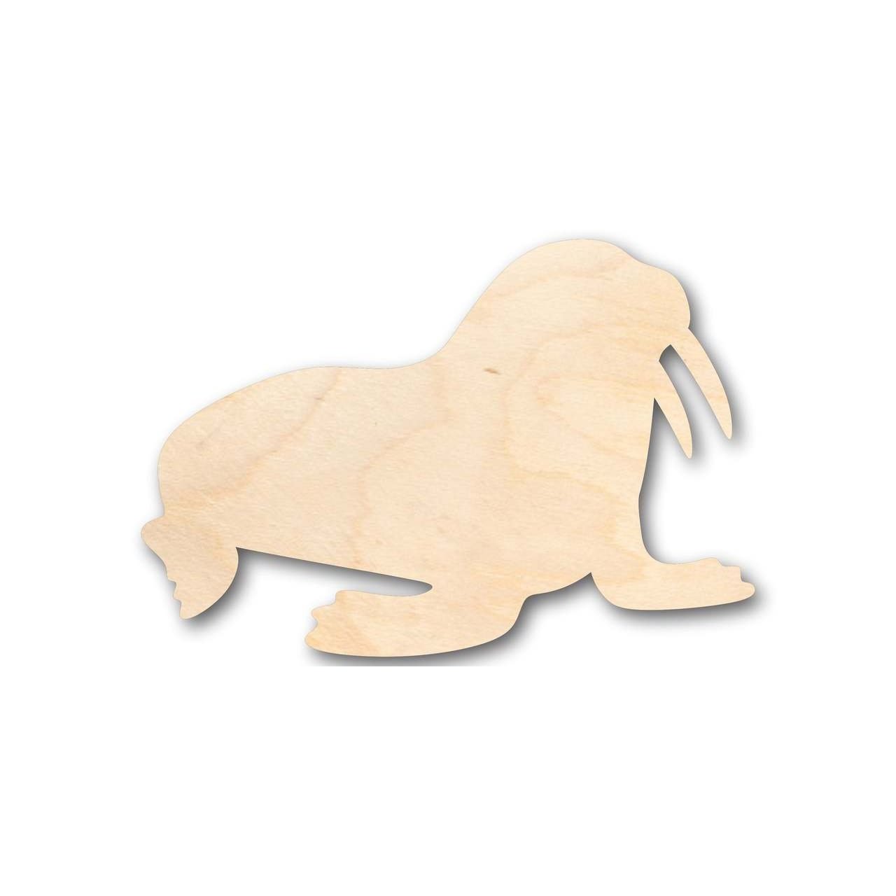 Unfinished Wood Walrus Shape - Ocean - Arctic - Nursery - Craft - up to 46" DIY