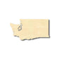 Unfinished Wood Washington Shape - State - Craft - up to 46" DIY