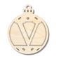 Unfinished Wood Layered Letter Christmas Ornaments | A-Z | 2 Piece | 5" Tall | 1/8" Wood | Wood Craft DIY