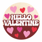 Unfinished Wood Hello Valentine Door Sign Kit | Wood Craft Cutouts | 1/4" Thick |