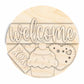 Unfinished Wood Valentines Day Sweets Door Sign Kit | Wood Craft Cutouts | 1/4" Thick |