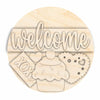 Unfinished Wood Valentines Day Sweets Door Sign Kit | Wood Craft Cutouts | 1/4" Thick |