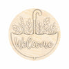 Unfinished Wood Welcome Spring Door Sign Kit | Wood Craft Cutouts | 1/4" Thick |