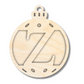 Unfinished Wood Layered Letter Christmas Ornaments | A-Z | 2 Piece | 5" Tall | 1/8" Wood | Wood Craft DIY